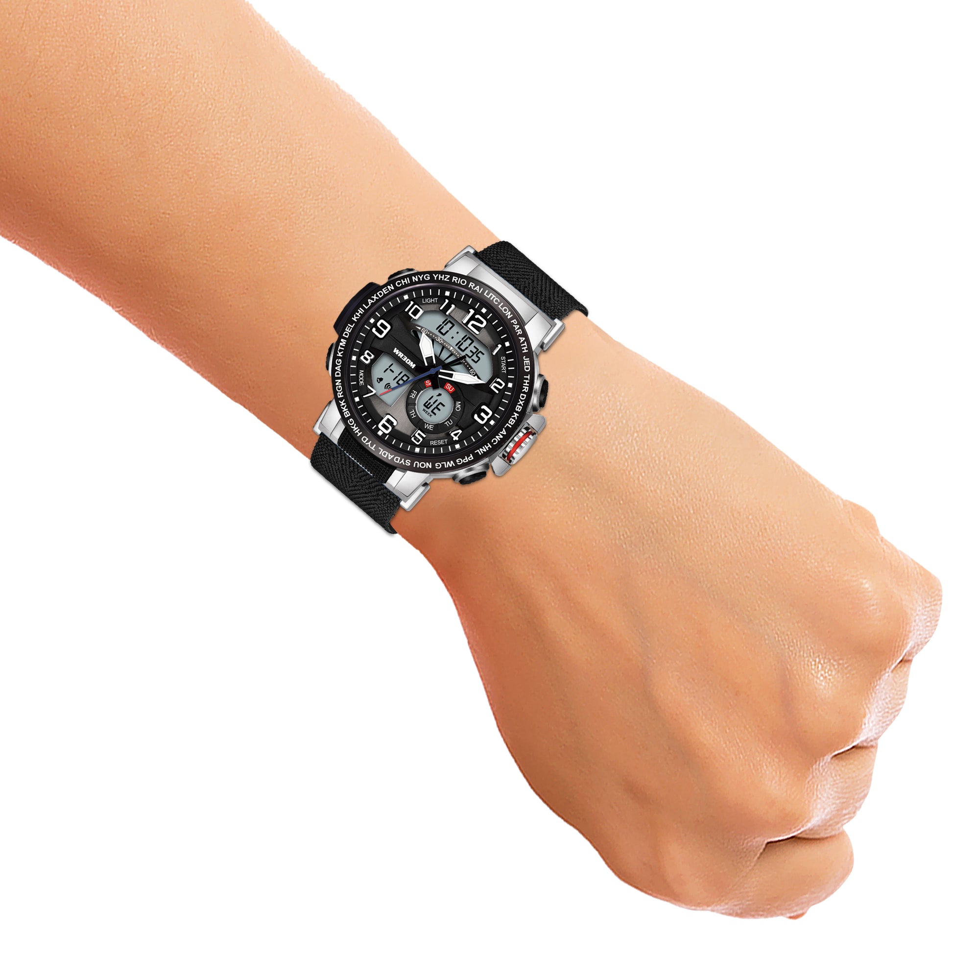 Harbor 1001 Black Analog Digital Wrist Watch For Men
