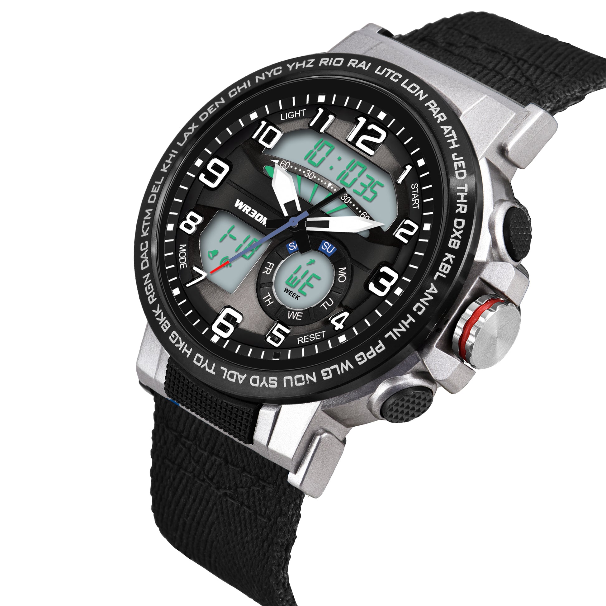 Harbor 1001 Black Analog Digital Wrist Watch For Men