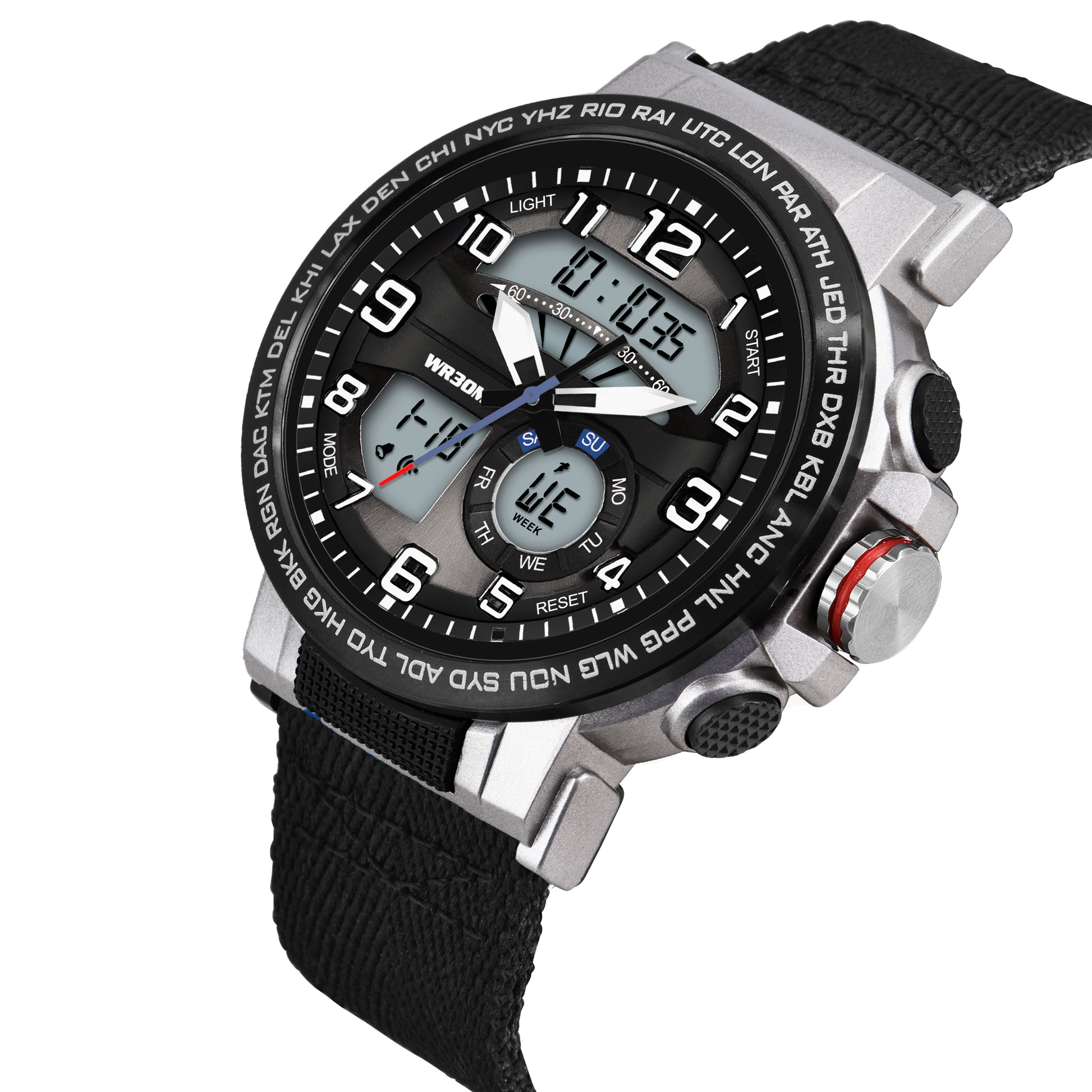 Harbor 1001 Black Analog Digital Wrist Watch For Men