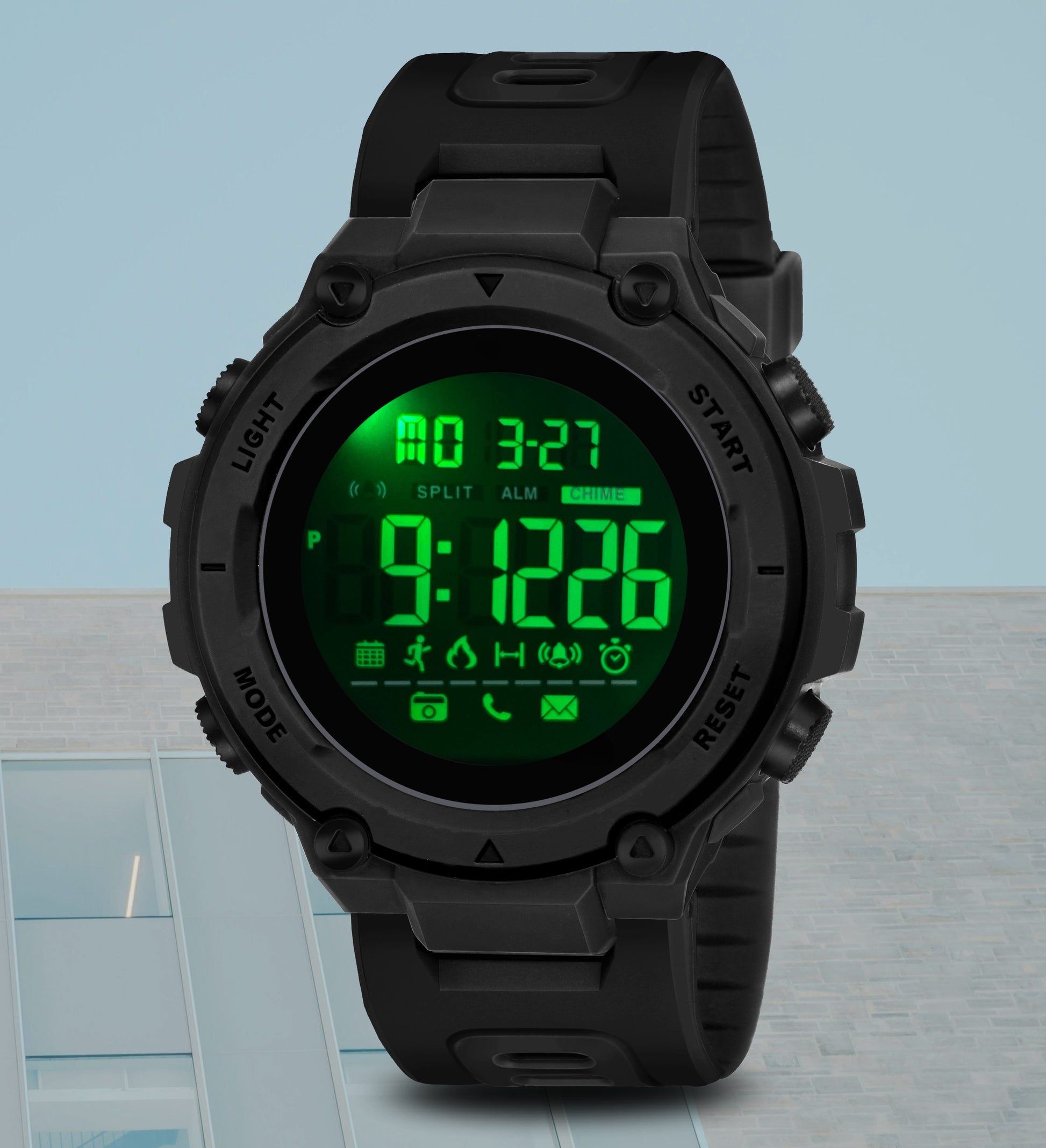 Harbor 9098 Black Digital Sports Watch