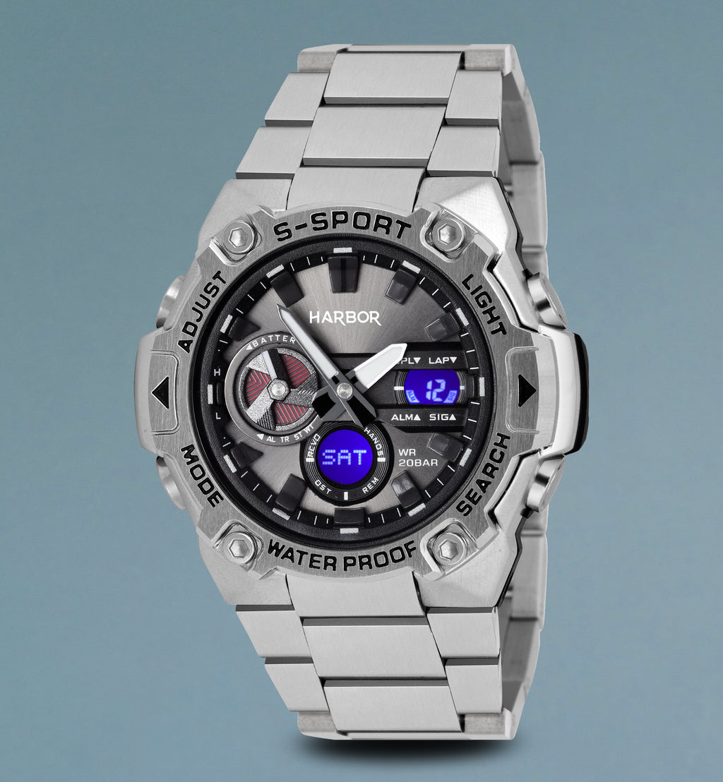 Harbor 9125 Stainless Steel Watch For Men