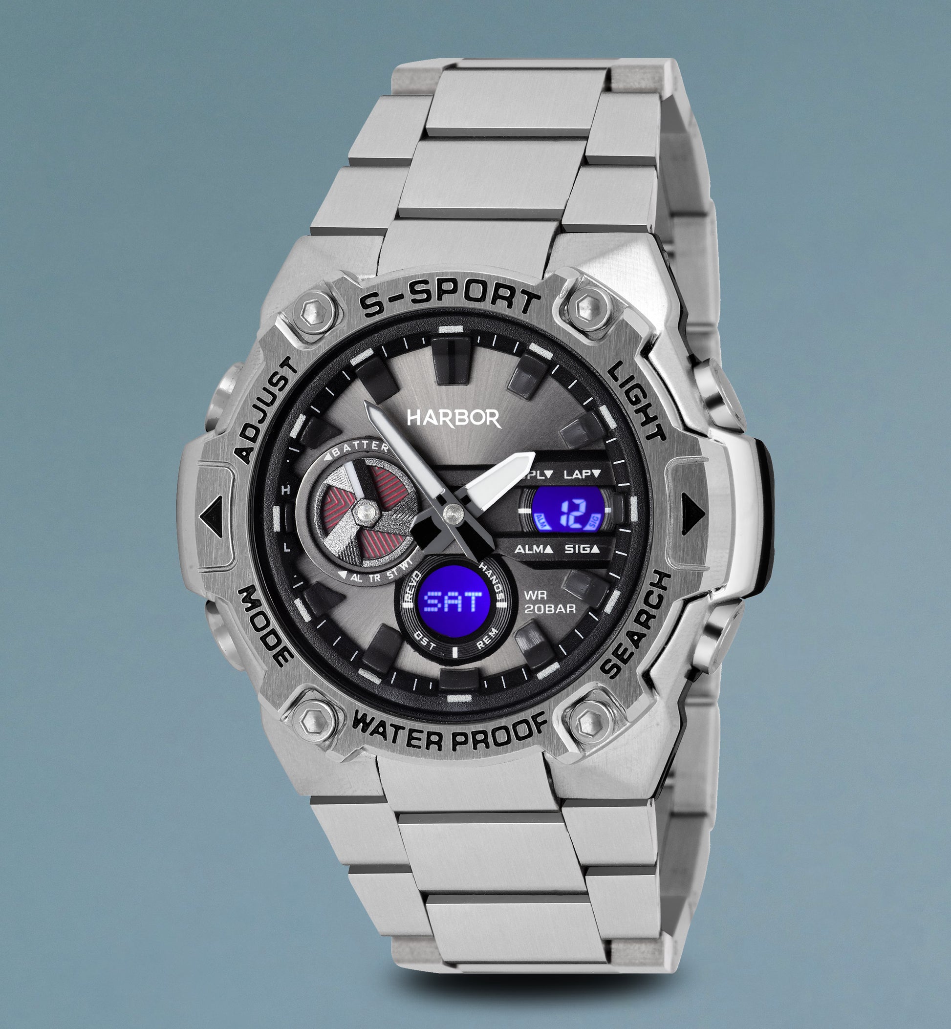 Harbor 9125 Stainless Steel Watch For Men