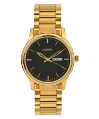 Harbor Gold Black Day & Date Watch