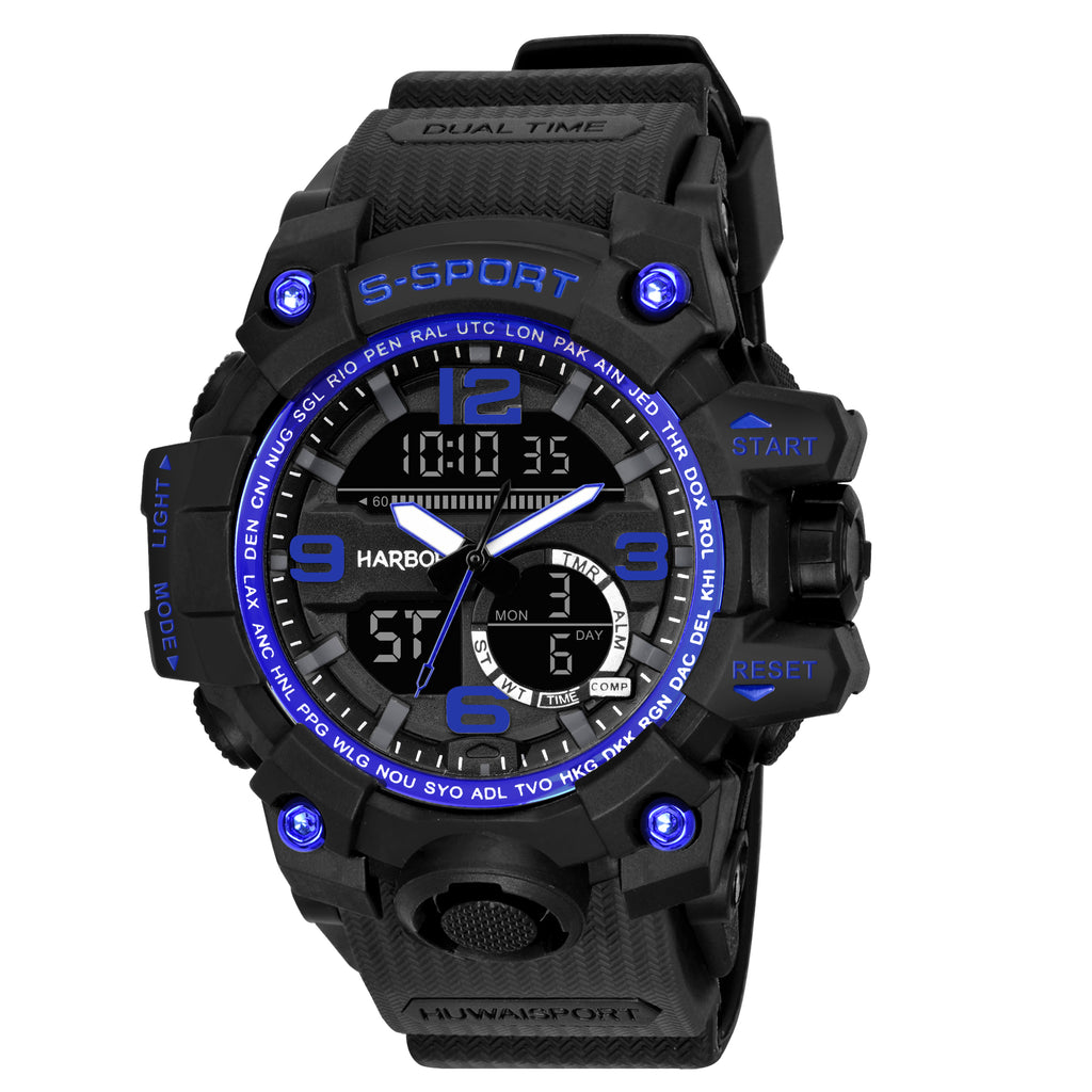 Harbor 9091 Blue Sports Watch