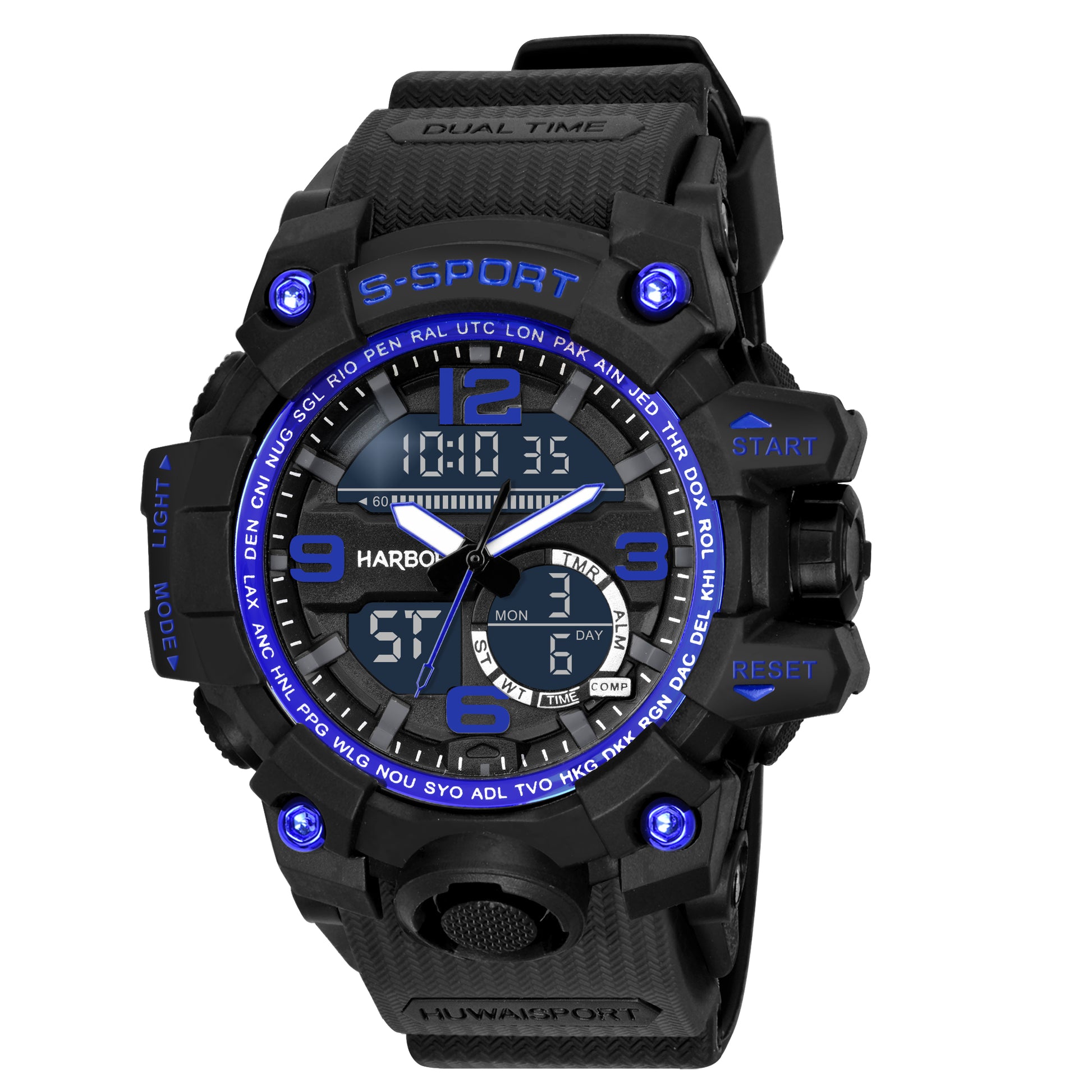 Harbor 9091 Blue Sports Watch