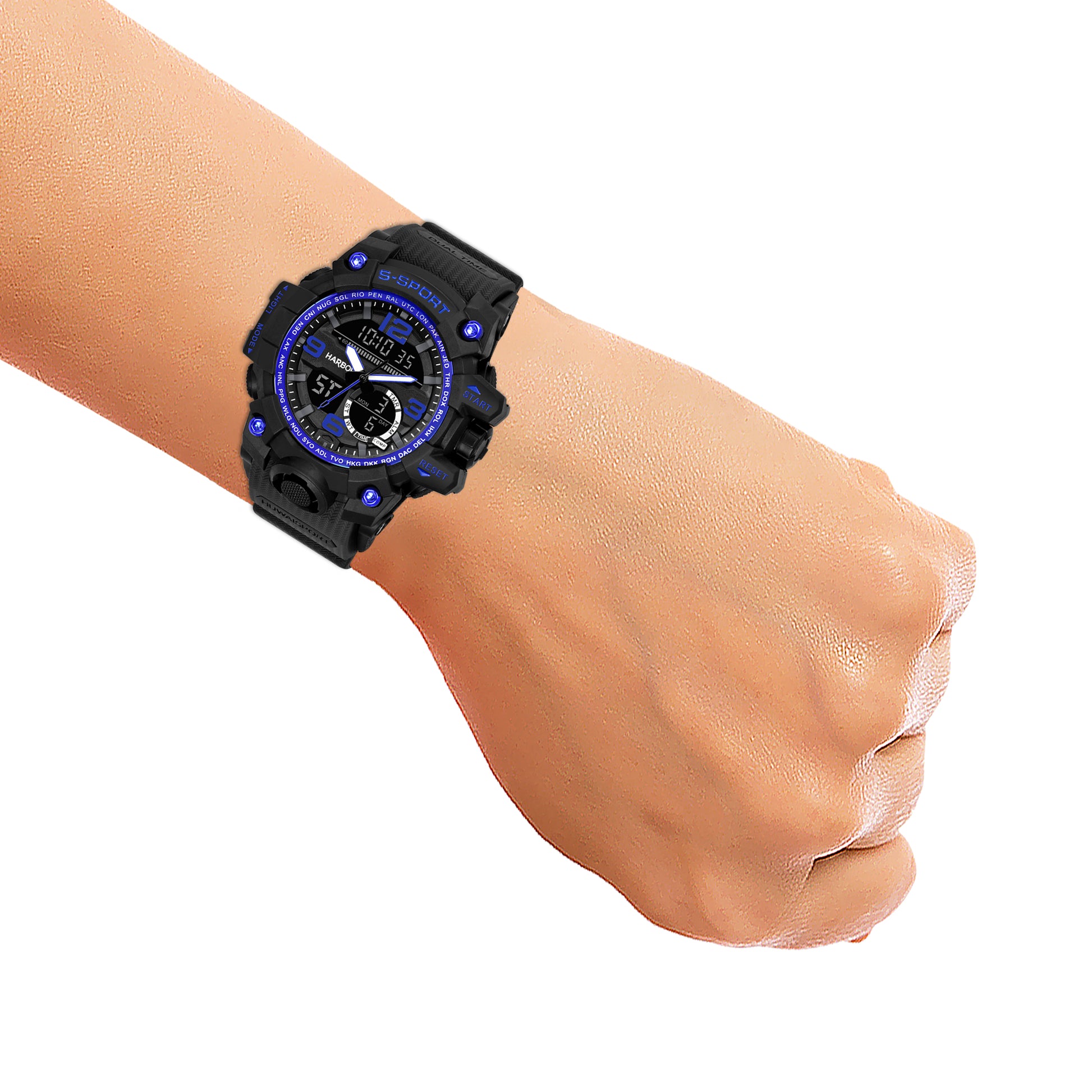 Harbor 9091 Blue Sports Watch