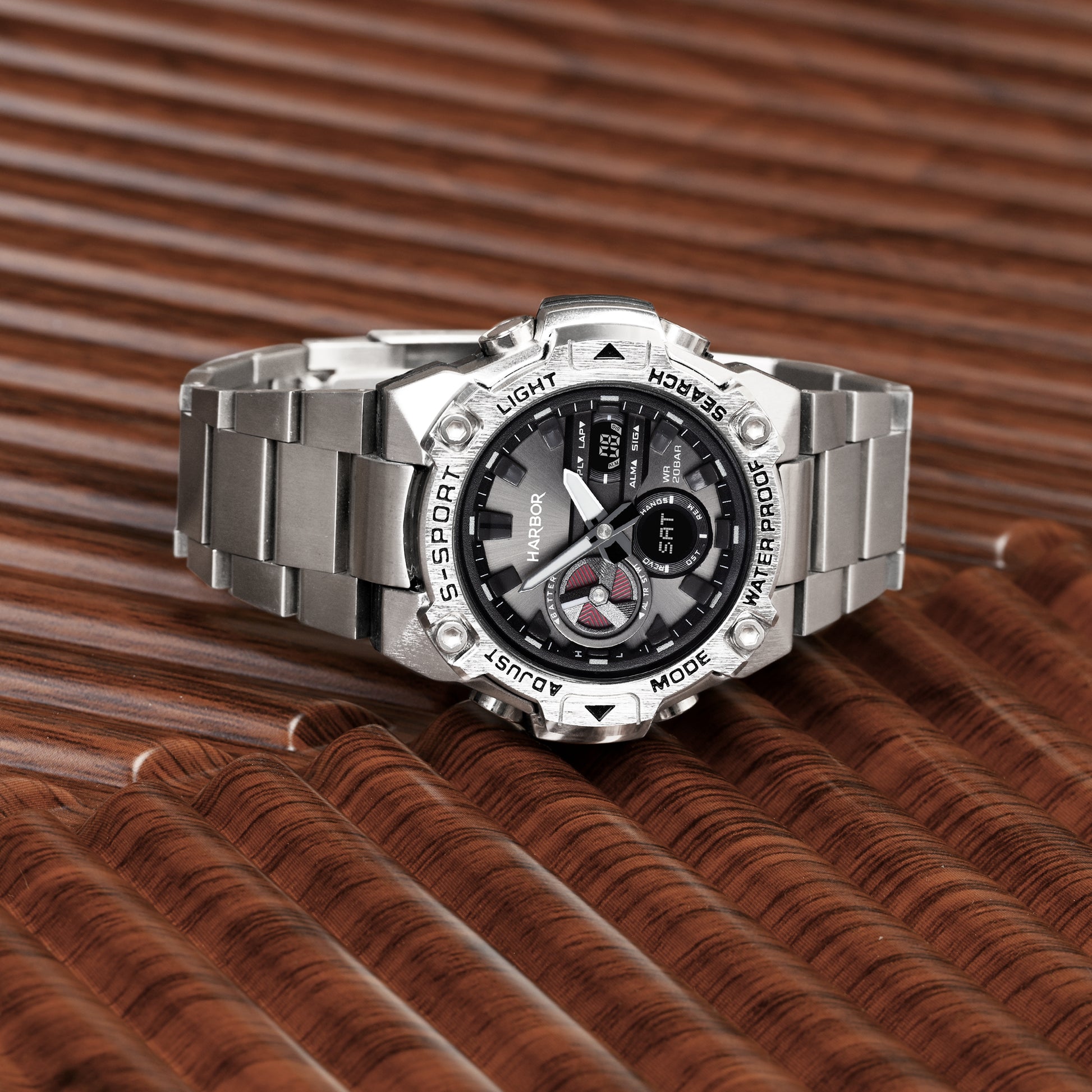 Harbor 9125 Stainless Steel Watch For Men