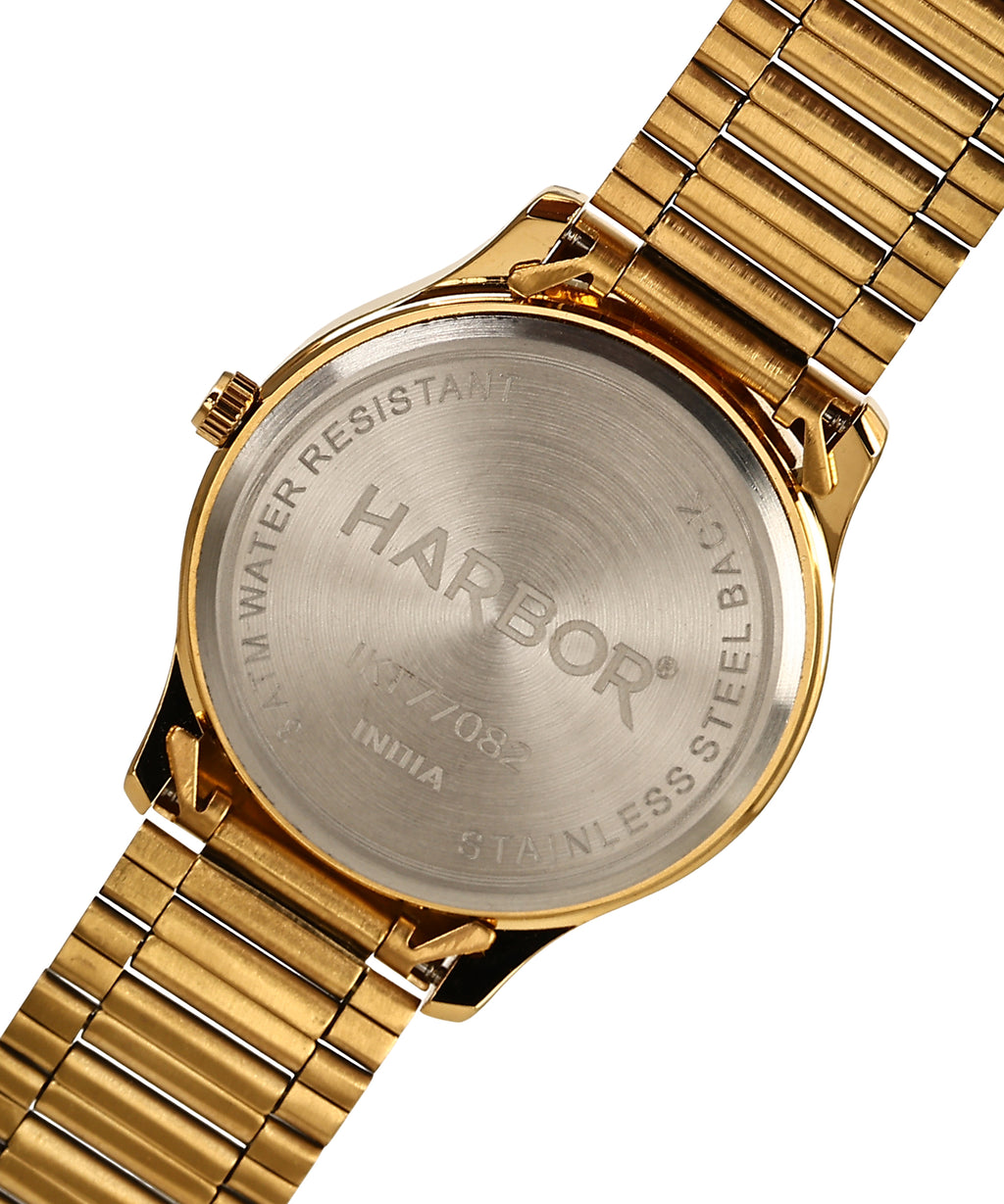 Harbor Gold Black Day & Date Watch