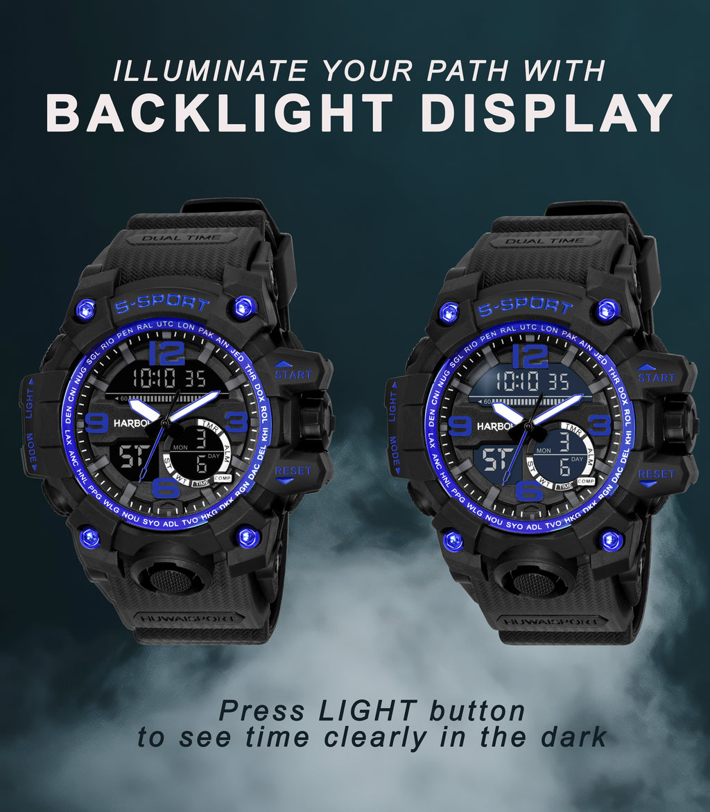 Harbor 9091 Blue Sports Watch