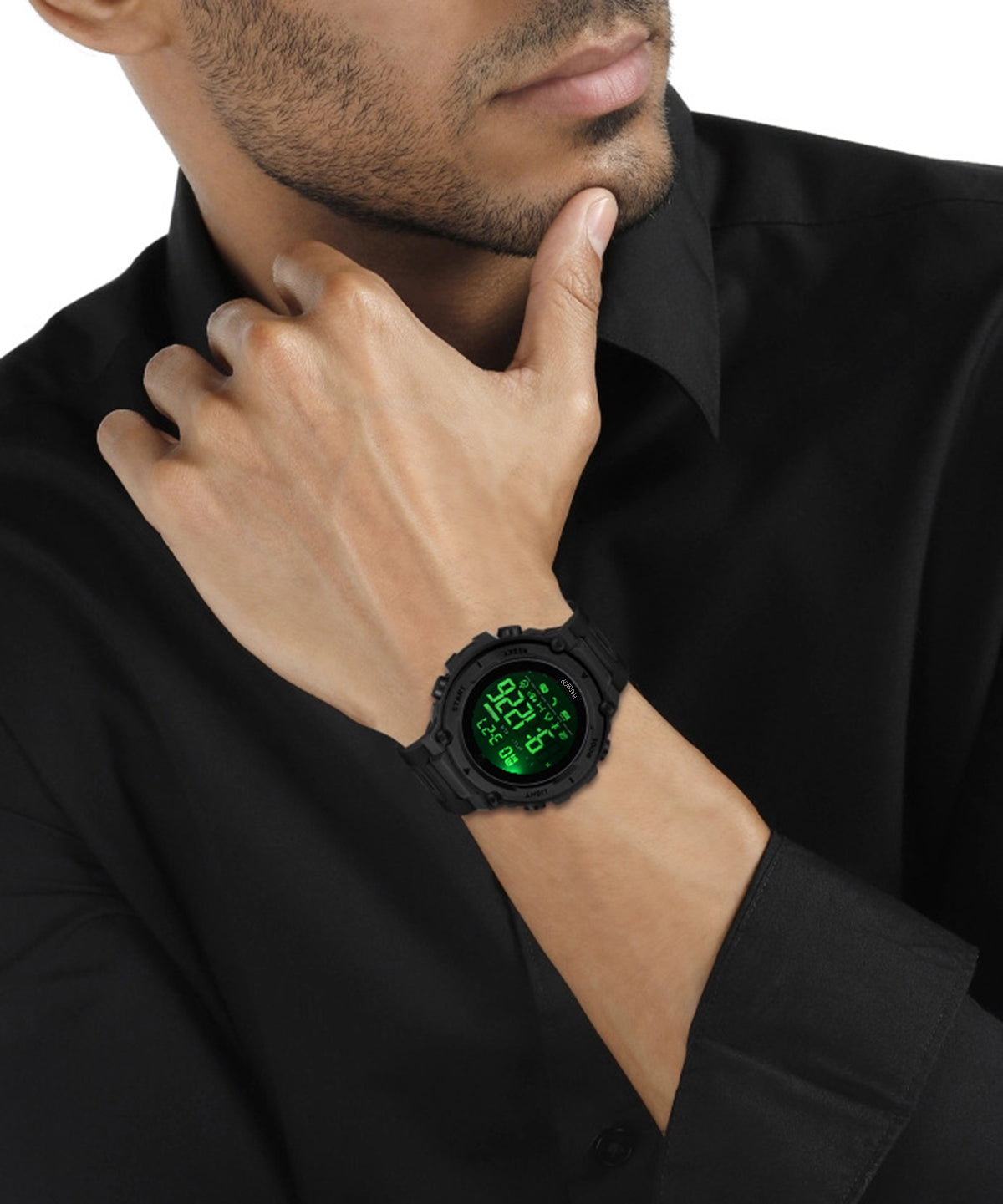 Harbor 9098 Black Digital Sports Watch