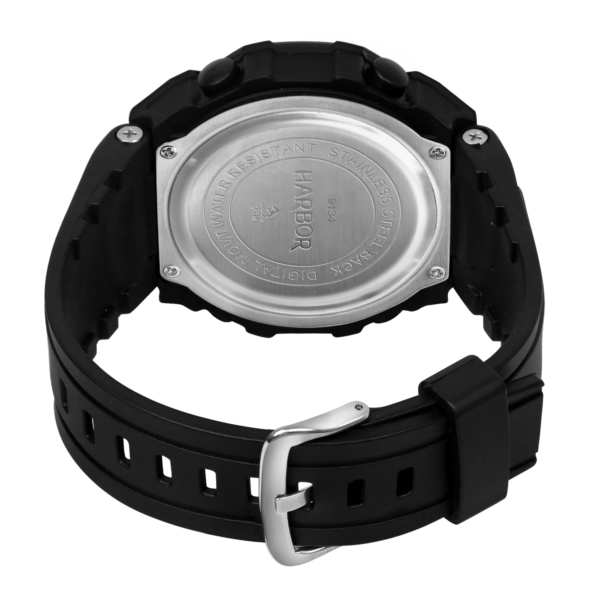 Harbor 9134 Black Digital Sports Watch
