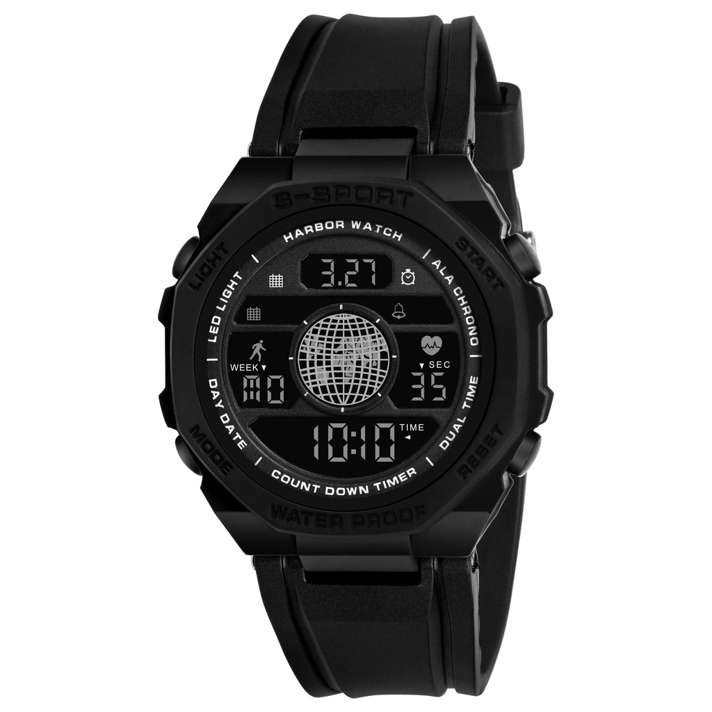 Harbor 9134 Black Digital Sports Watch