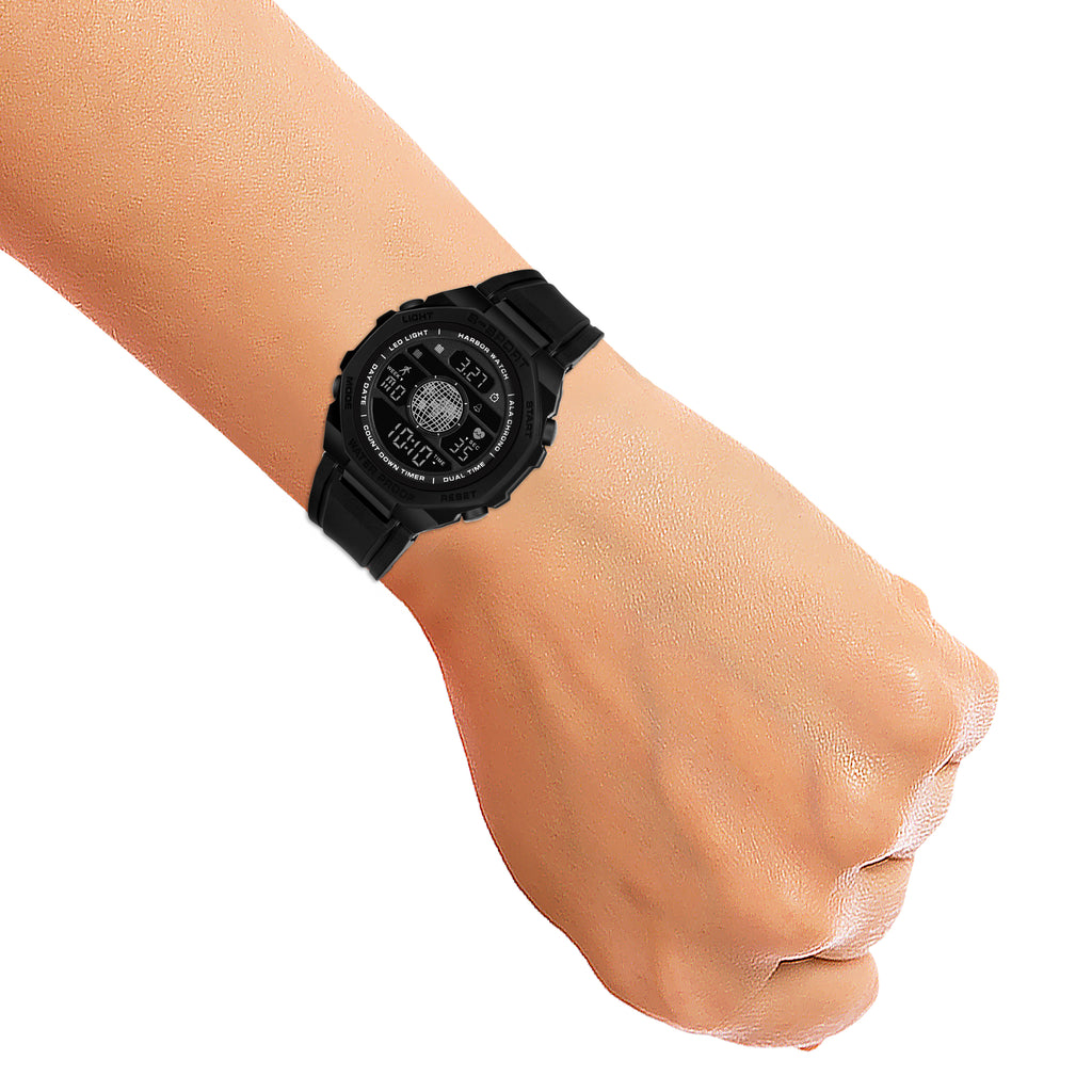 Harbor 9134 Black Digital Sports Watch