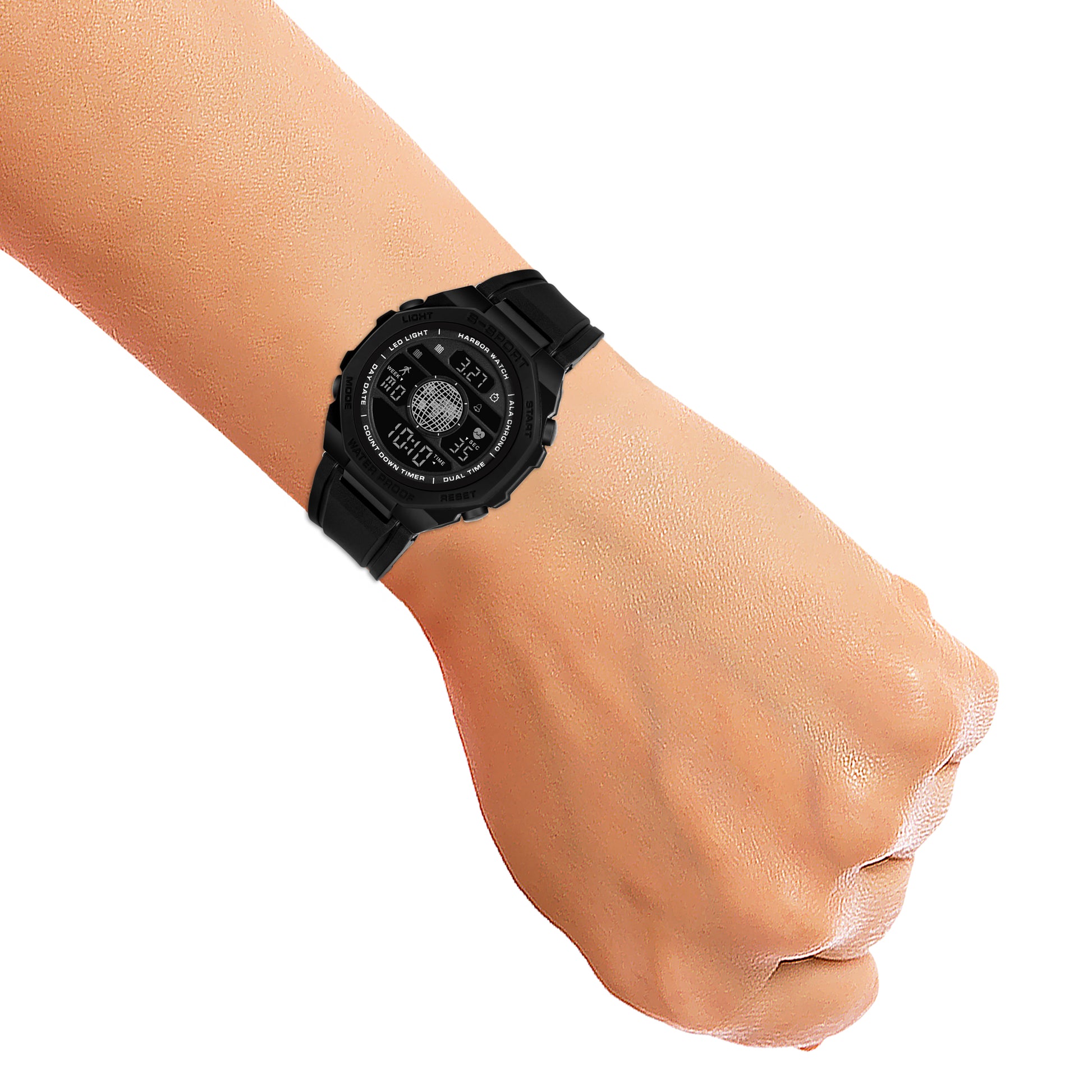 Harbor 9134 Black Digital Sports Watch