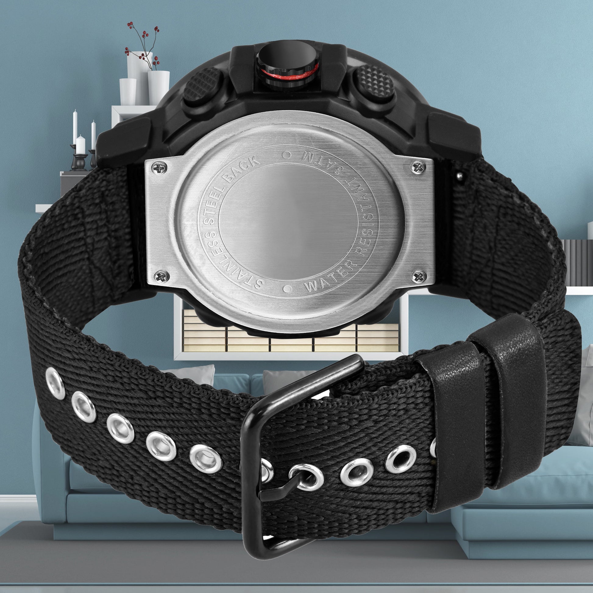 Harbor 1001 Black Analog Digital Wrist Watch For Men