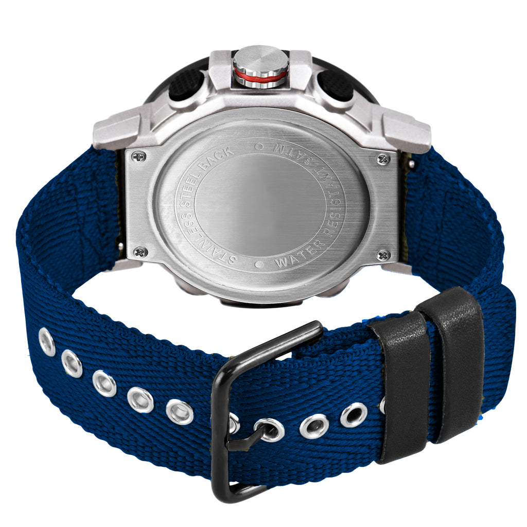 Harbor 1001 Blue Analog Digital Wrist Watch For Men