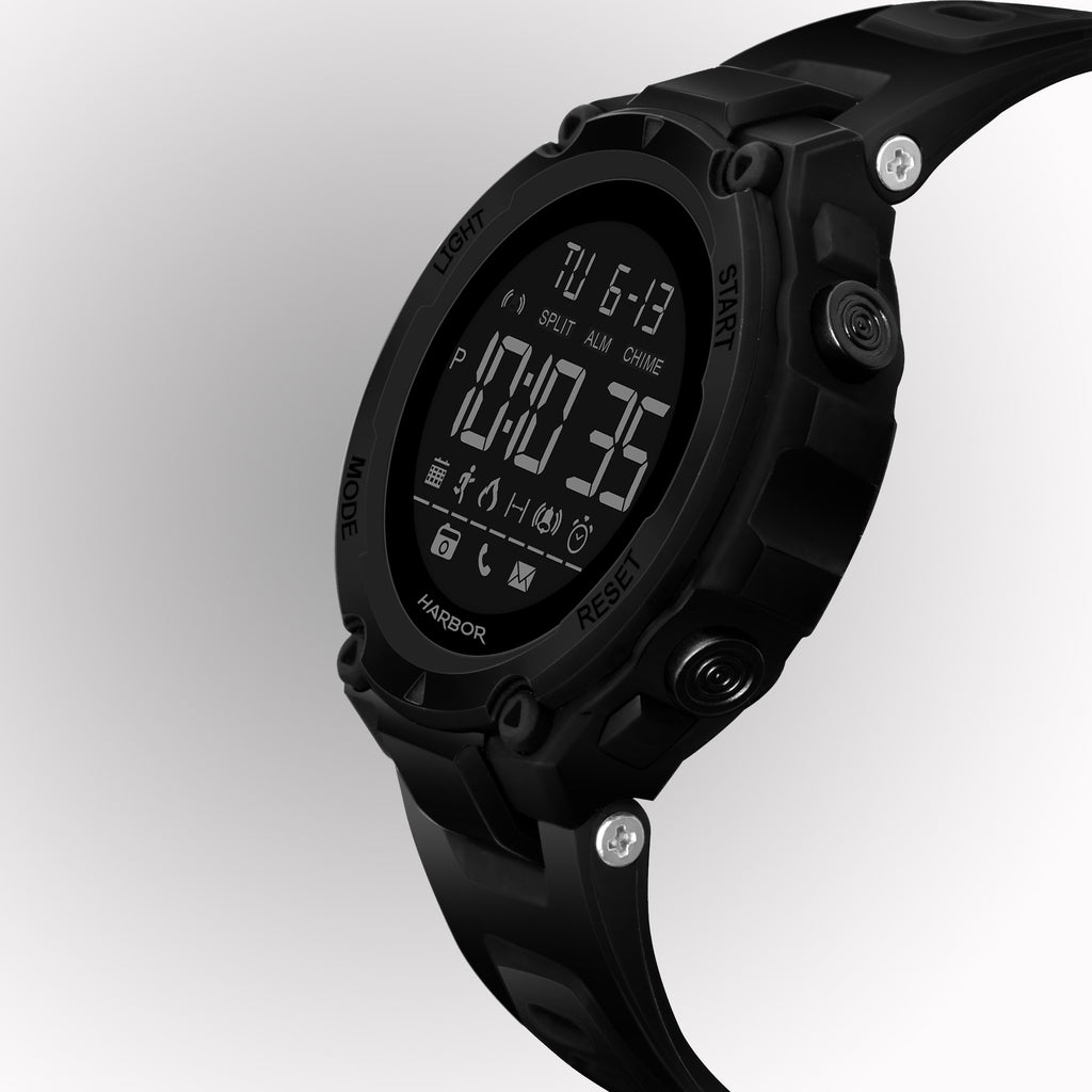 Harbor 9098 Black Digital Sports Watch