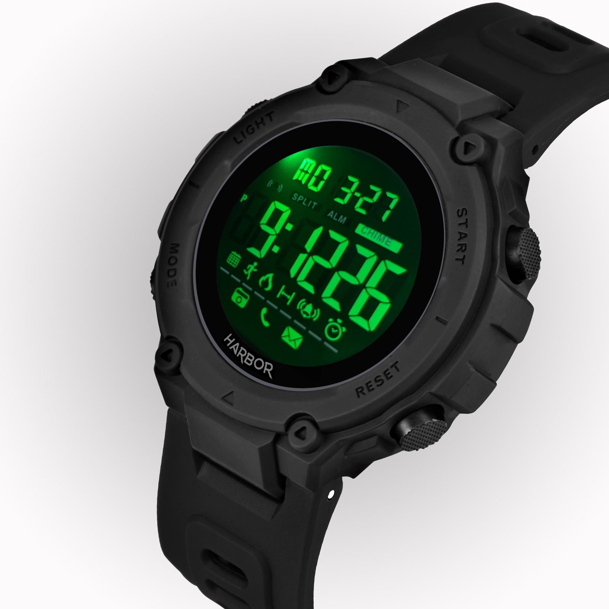 Harbor 9098 Black Digital Sports Watch